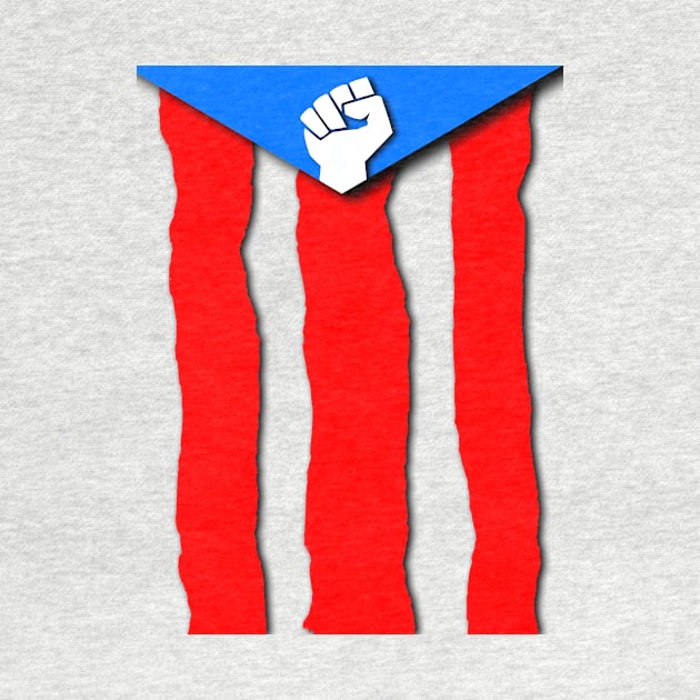 Ripped Puerto Rican Flag by GdotArroyo